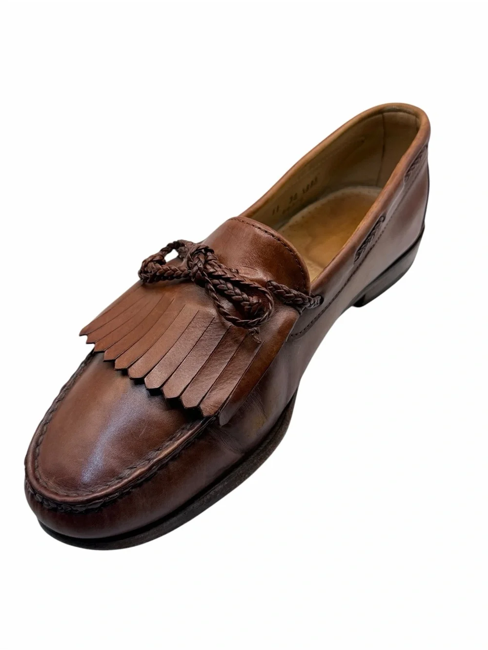 Allen Edmonds Nottingham Kiltie Tassel Loafers Brown Leather Men’s Size 11E
